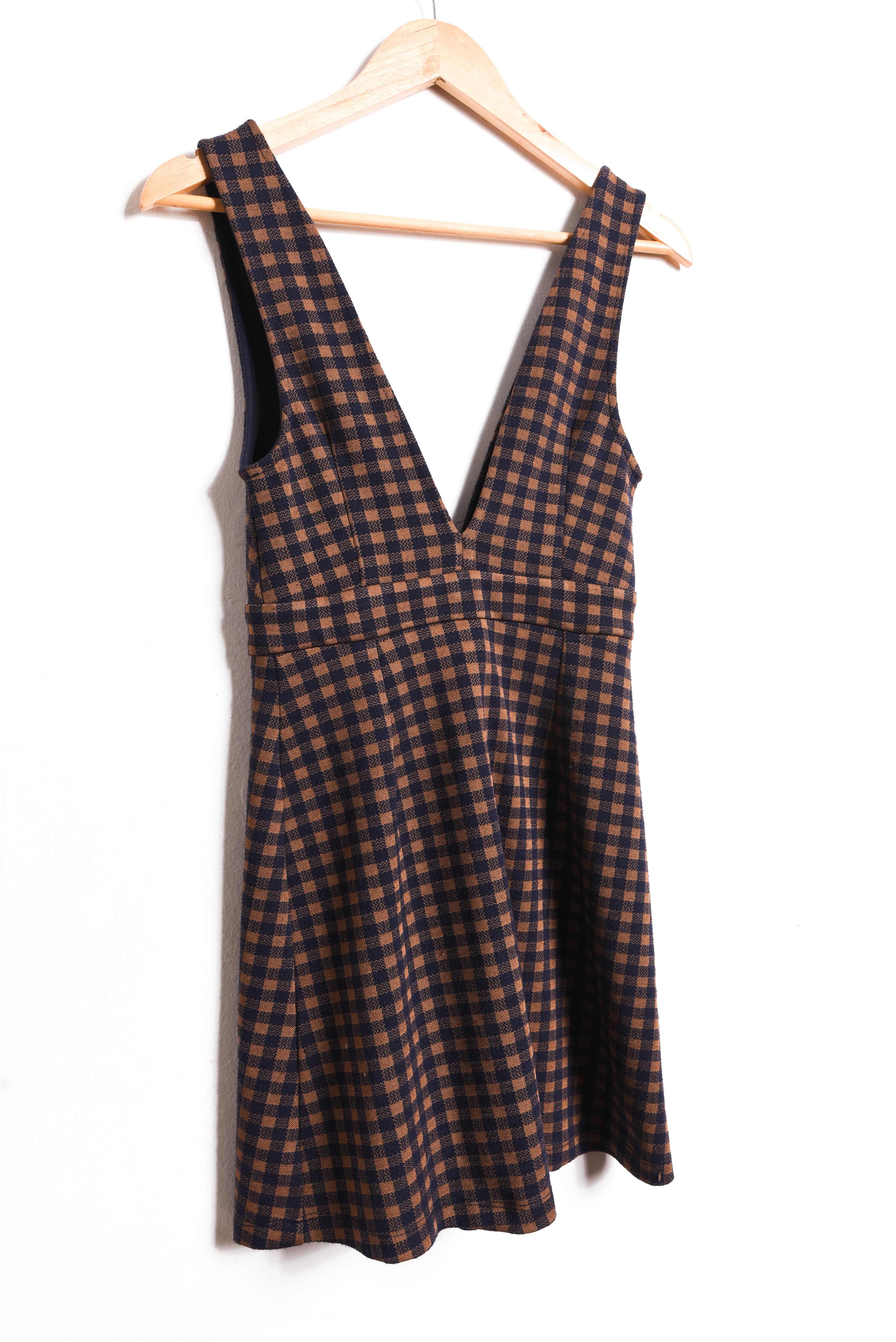 Vestido gingham Topshop
