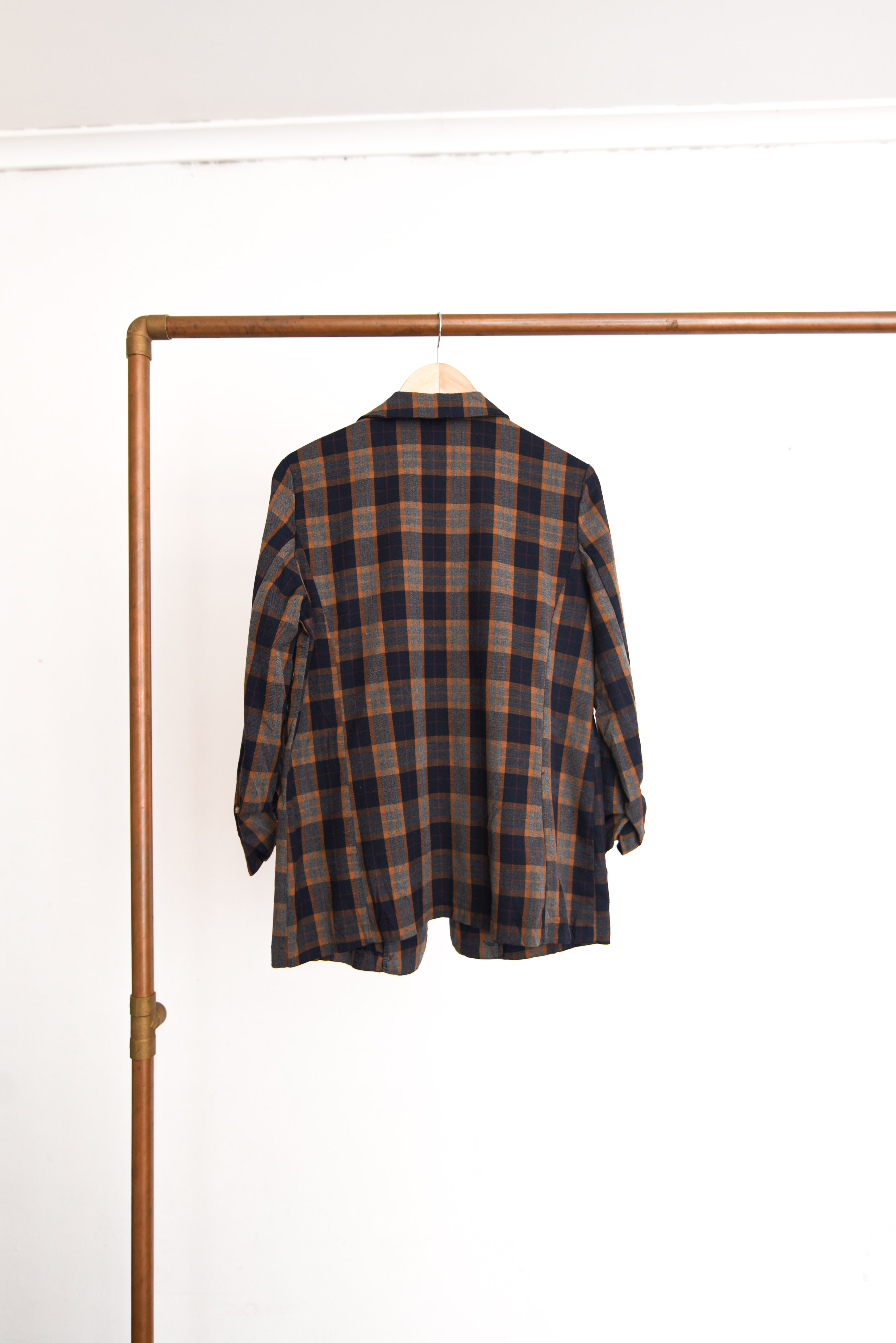 Blazer gingham tapado