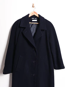 Abrigo lana blue navy vintage