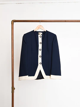Chaqueta bicolor navy vintage made in Chile