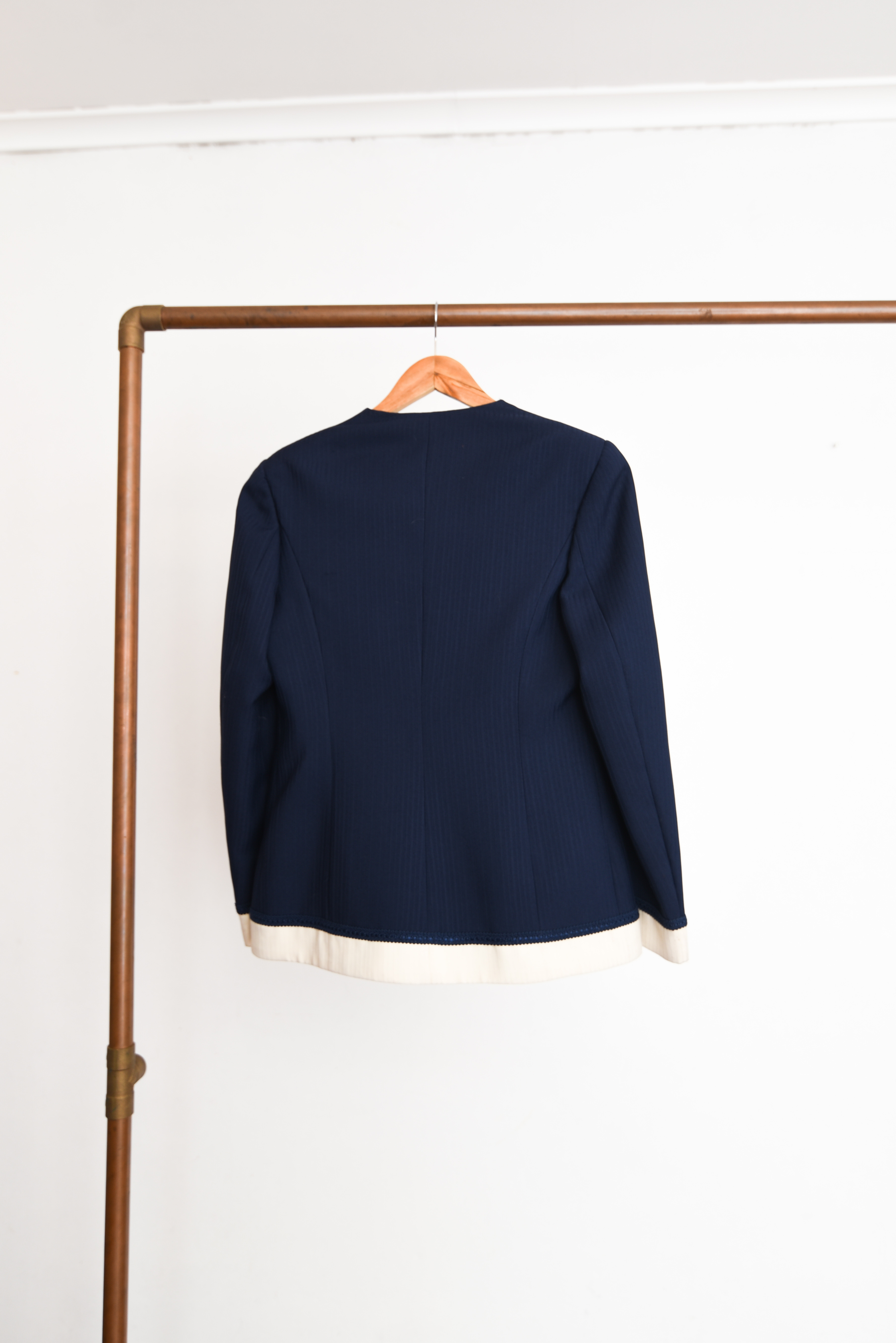 Chaqueta bicolor navy vintage made in Chile