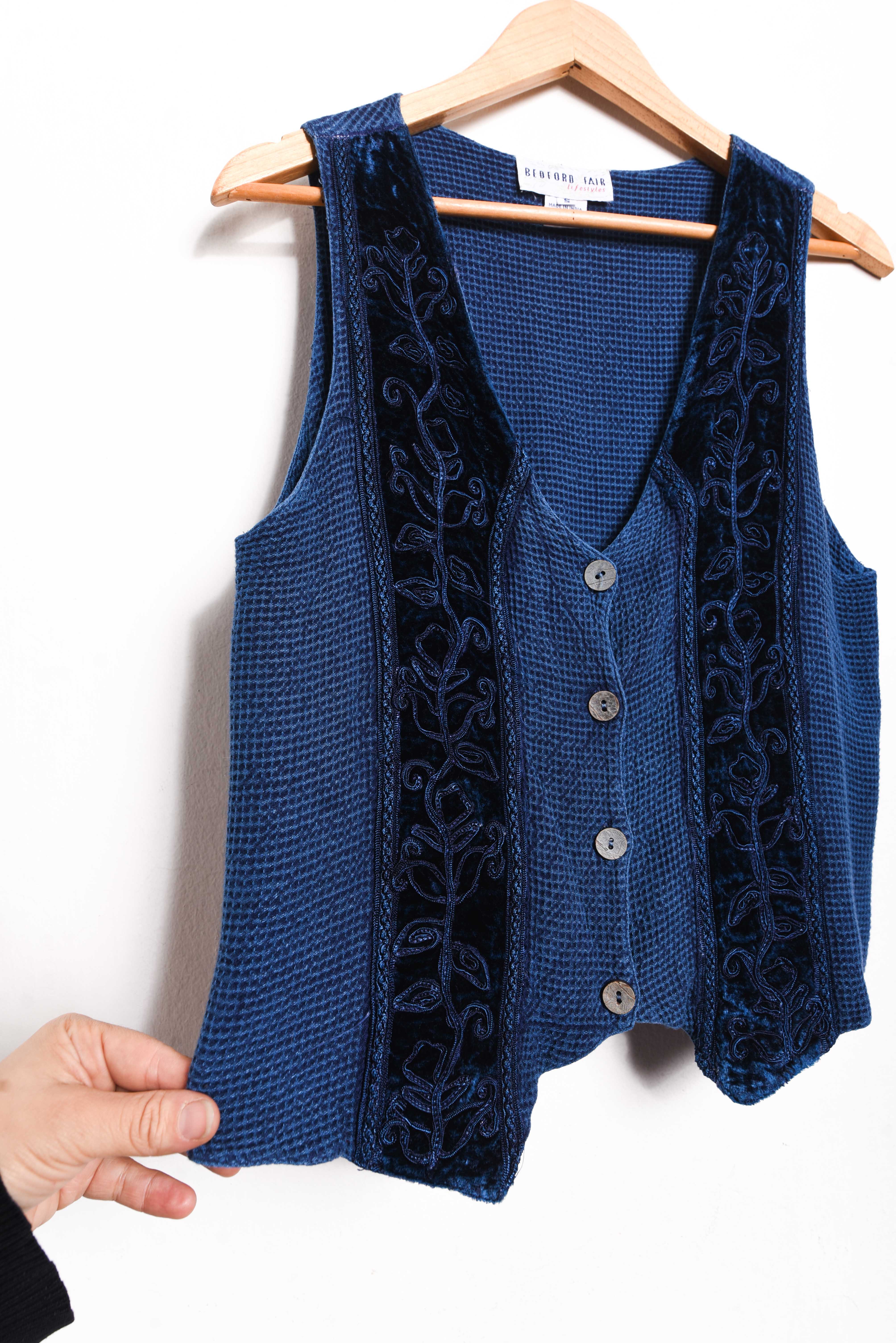 Gillet vintage blue 90s