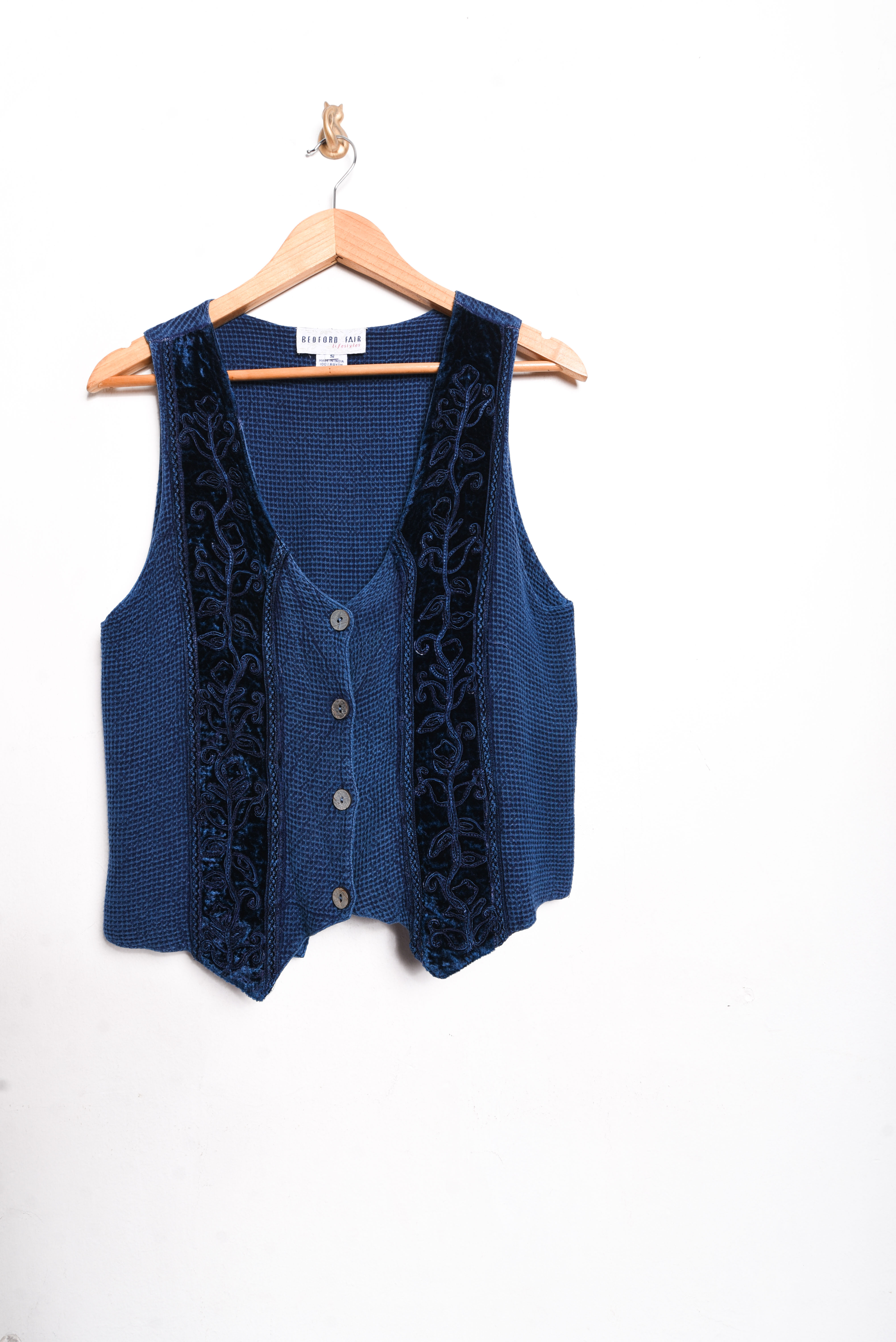 Gillet vintage blue 90s