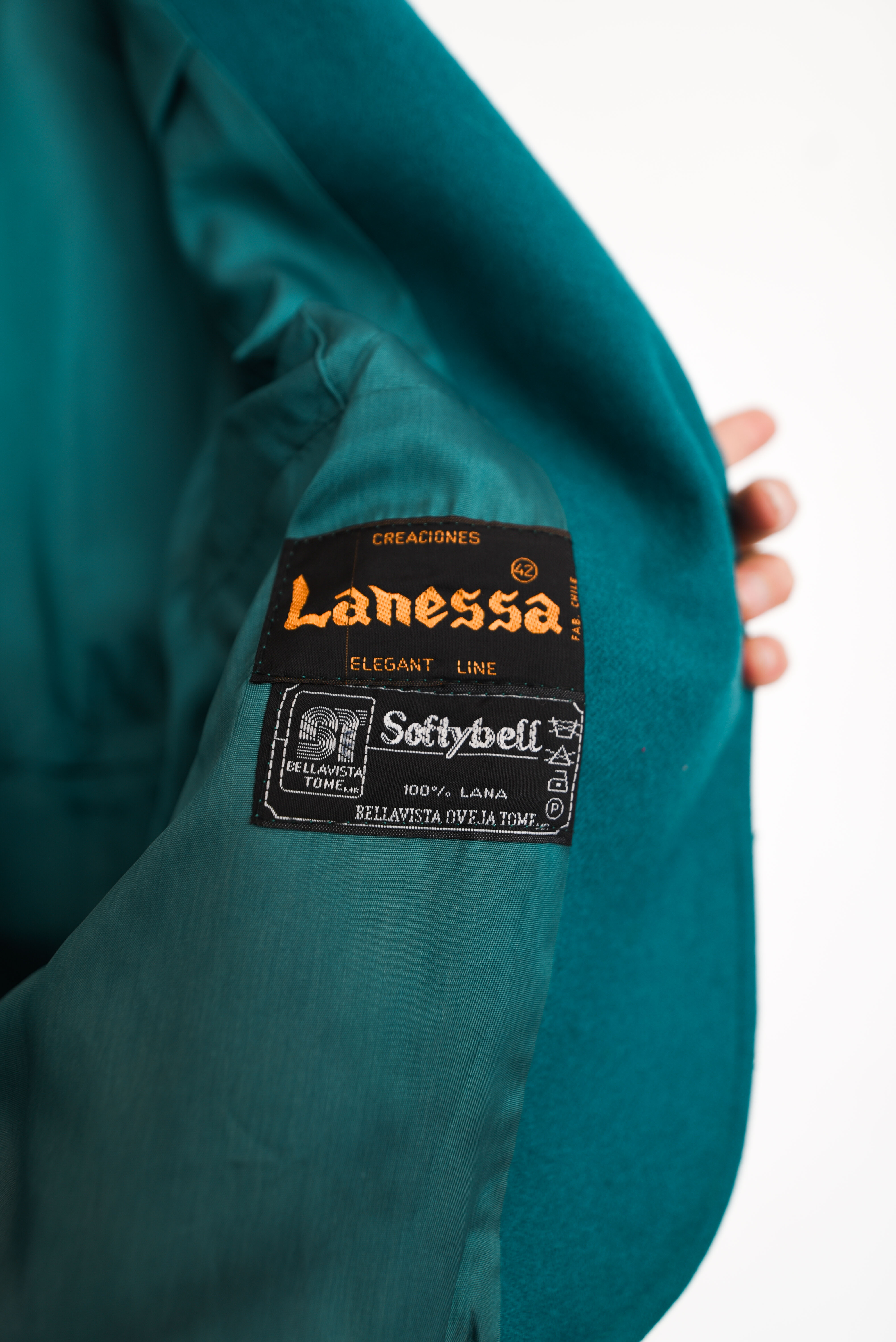Blazer verde jade lana Bellavista Oveja Tomé