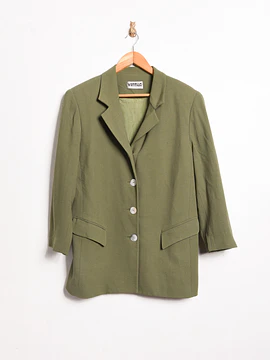Blazer verde oliva lana made in Chile