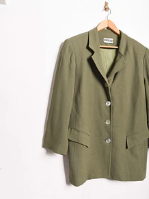 Blazer verde oliva lana made in Chile
