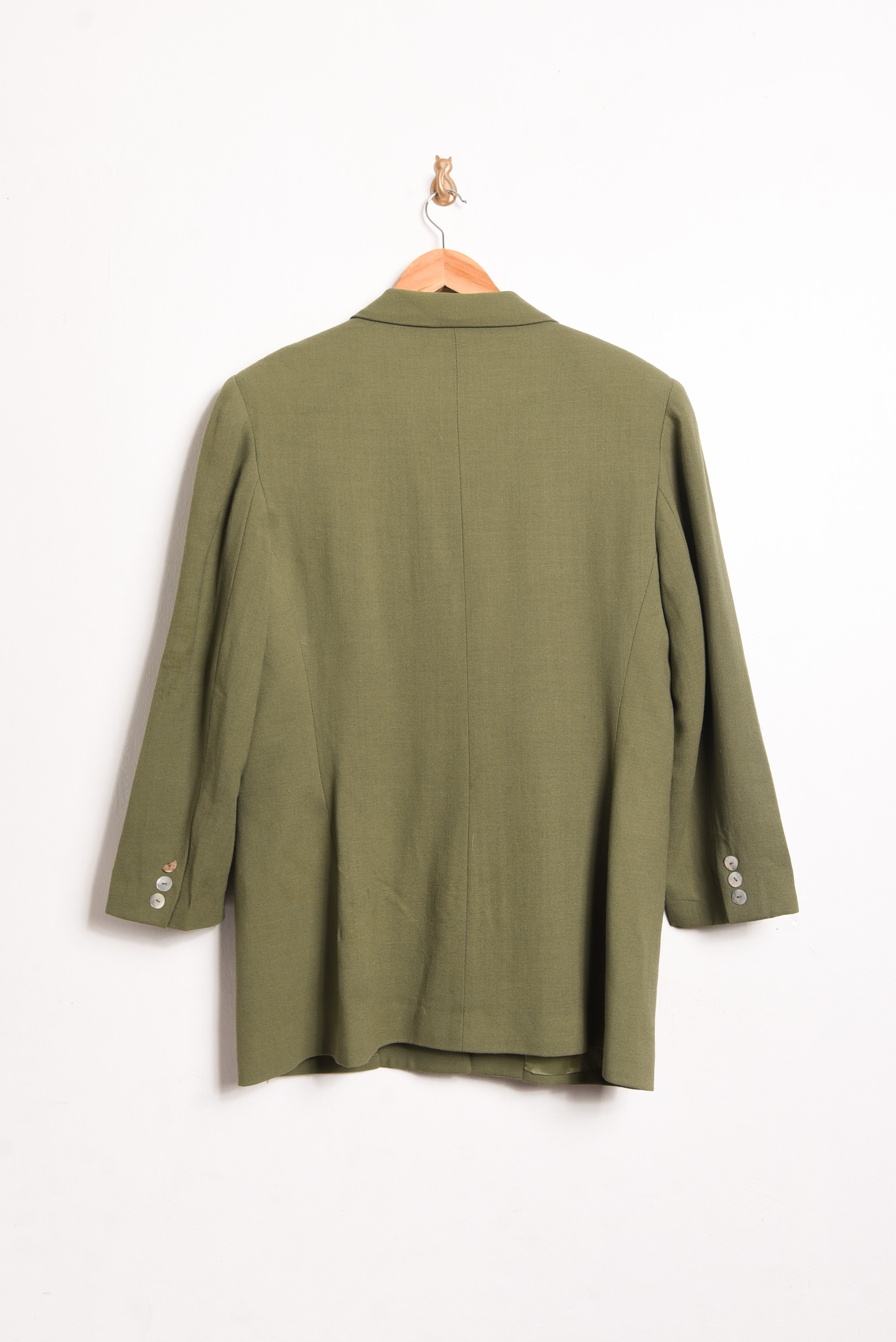 Blazer verde oliva lana made in Chile