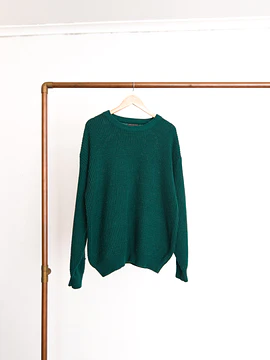 Chaleco vintage verde bosque