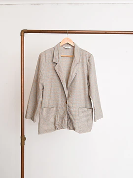 Blazer pata de gallo gris 90s