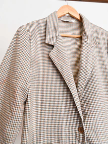 Blazer pata de gallo gris 90s