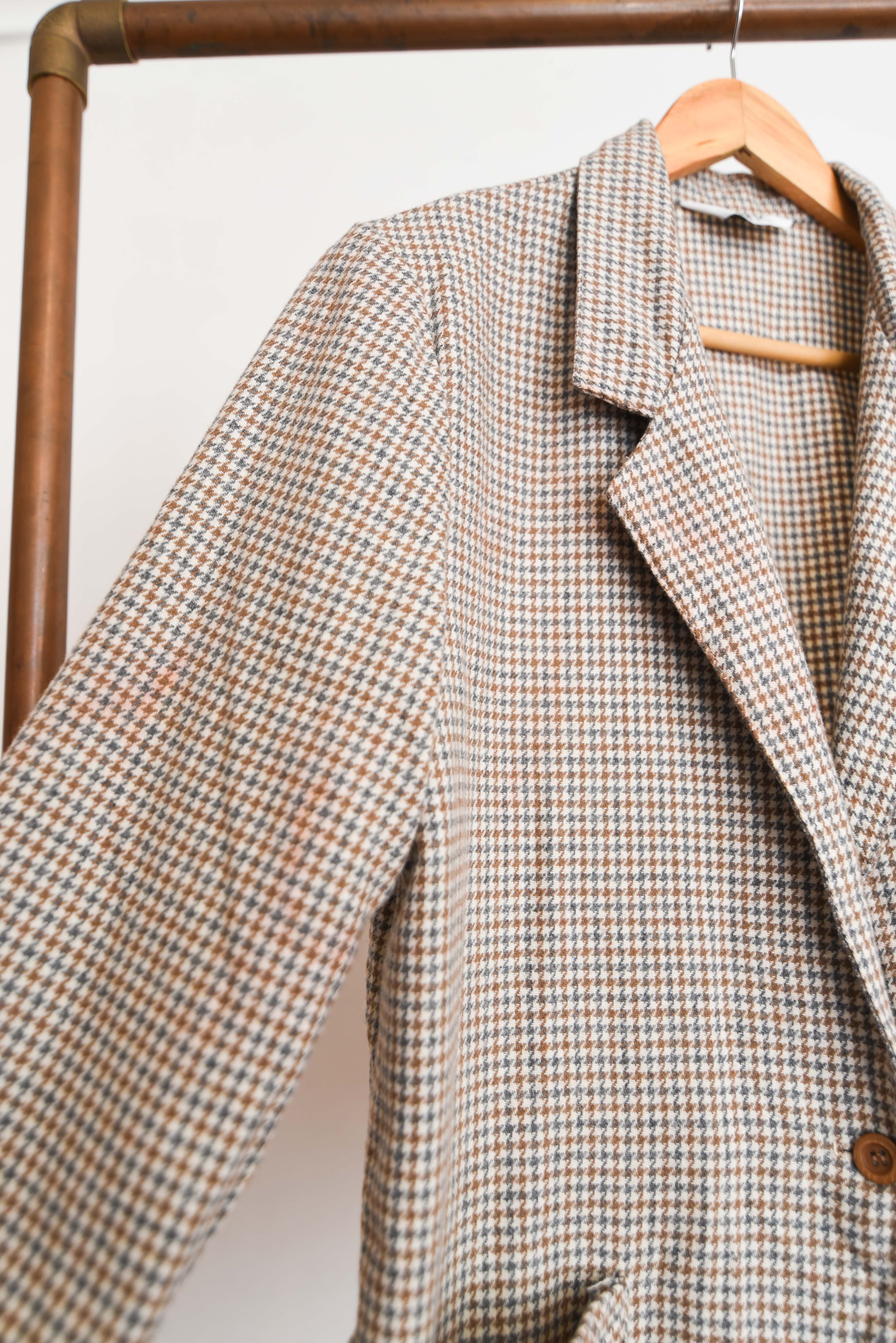 Blazer pata de gallo gris 90s