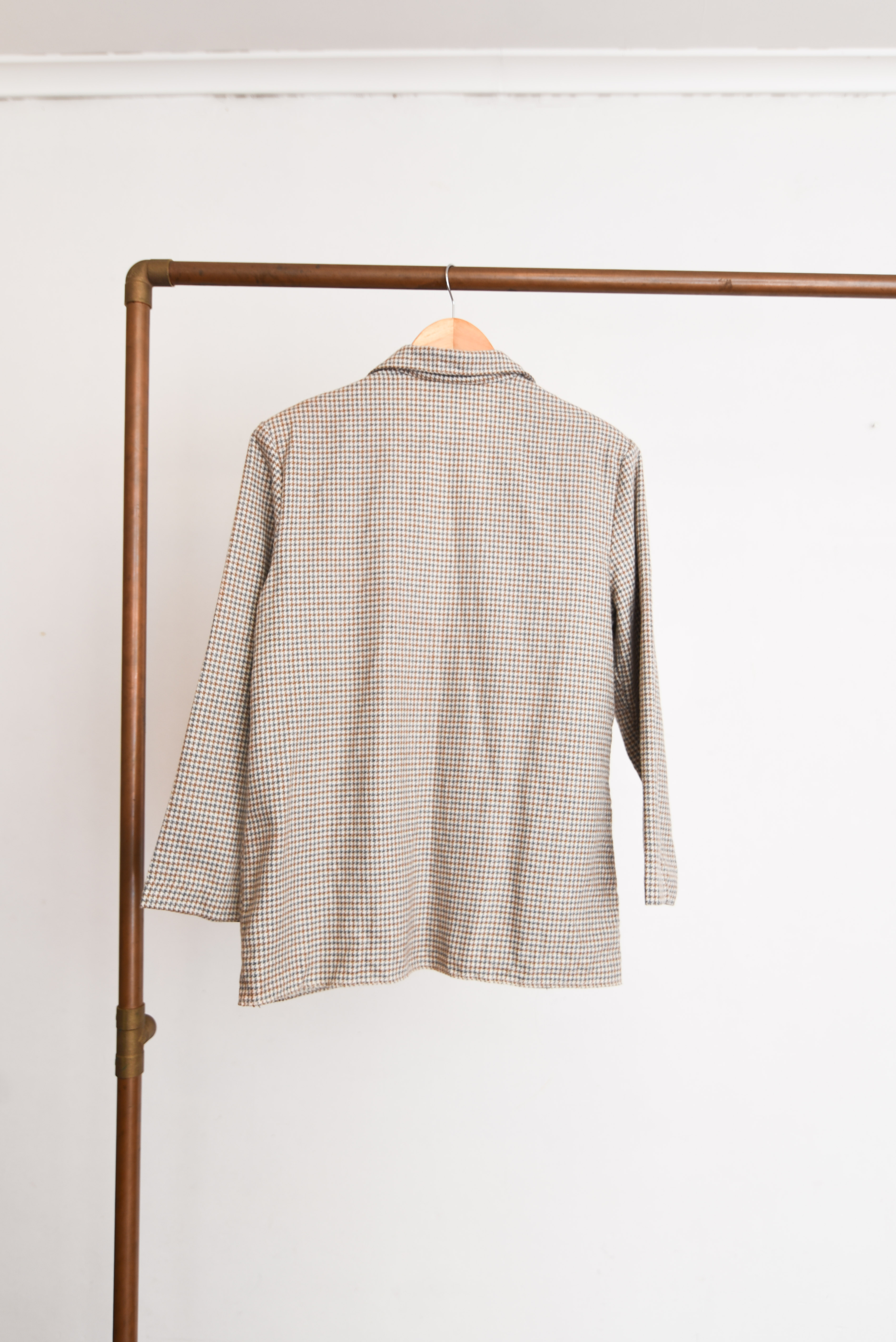 Blazer pata de gallo gris 90s