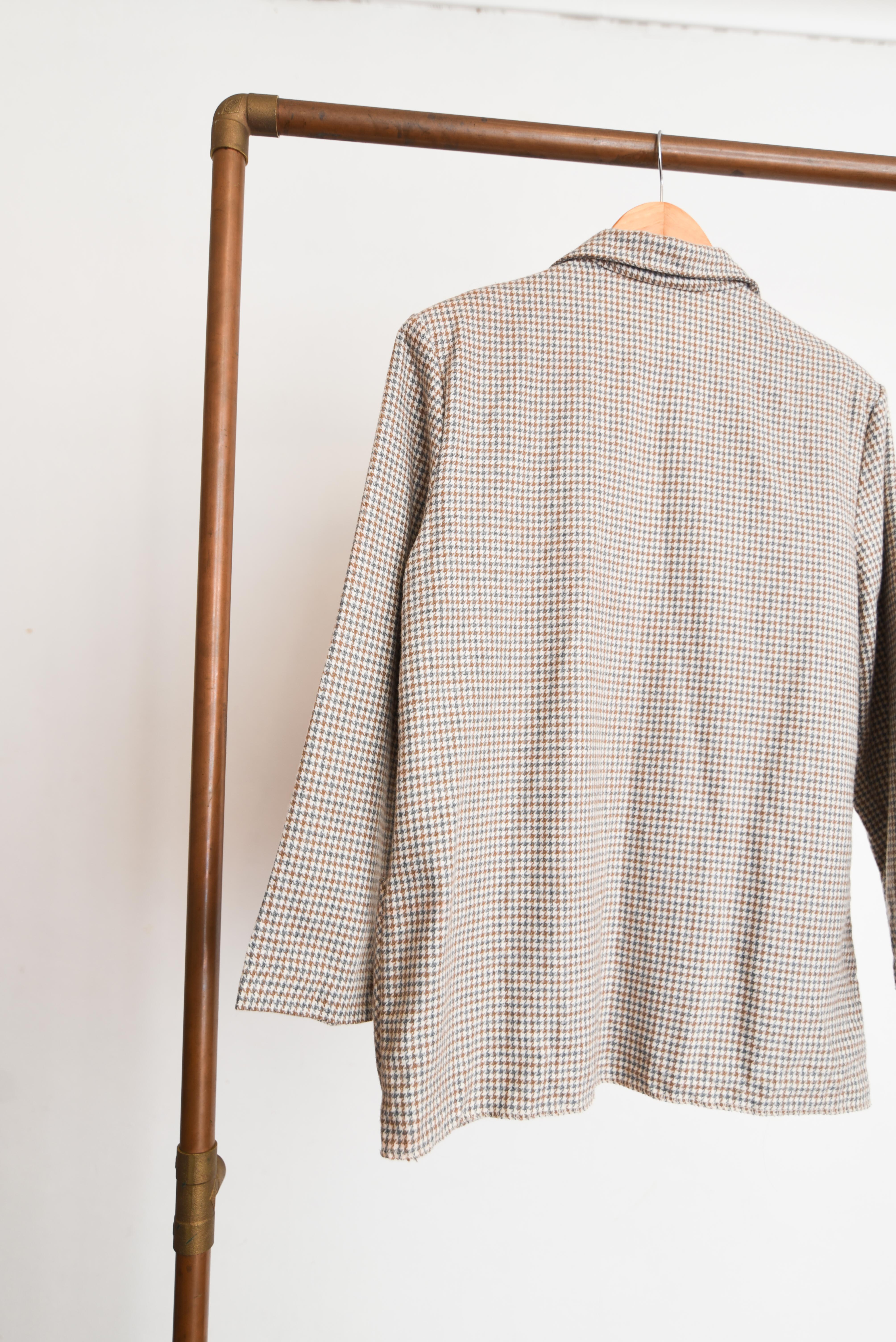 Blazer pata de gallo gris 90s