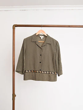 Blusa gingham 90s