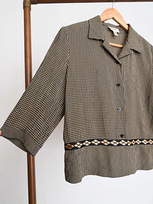 Blusa gingham 90s