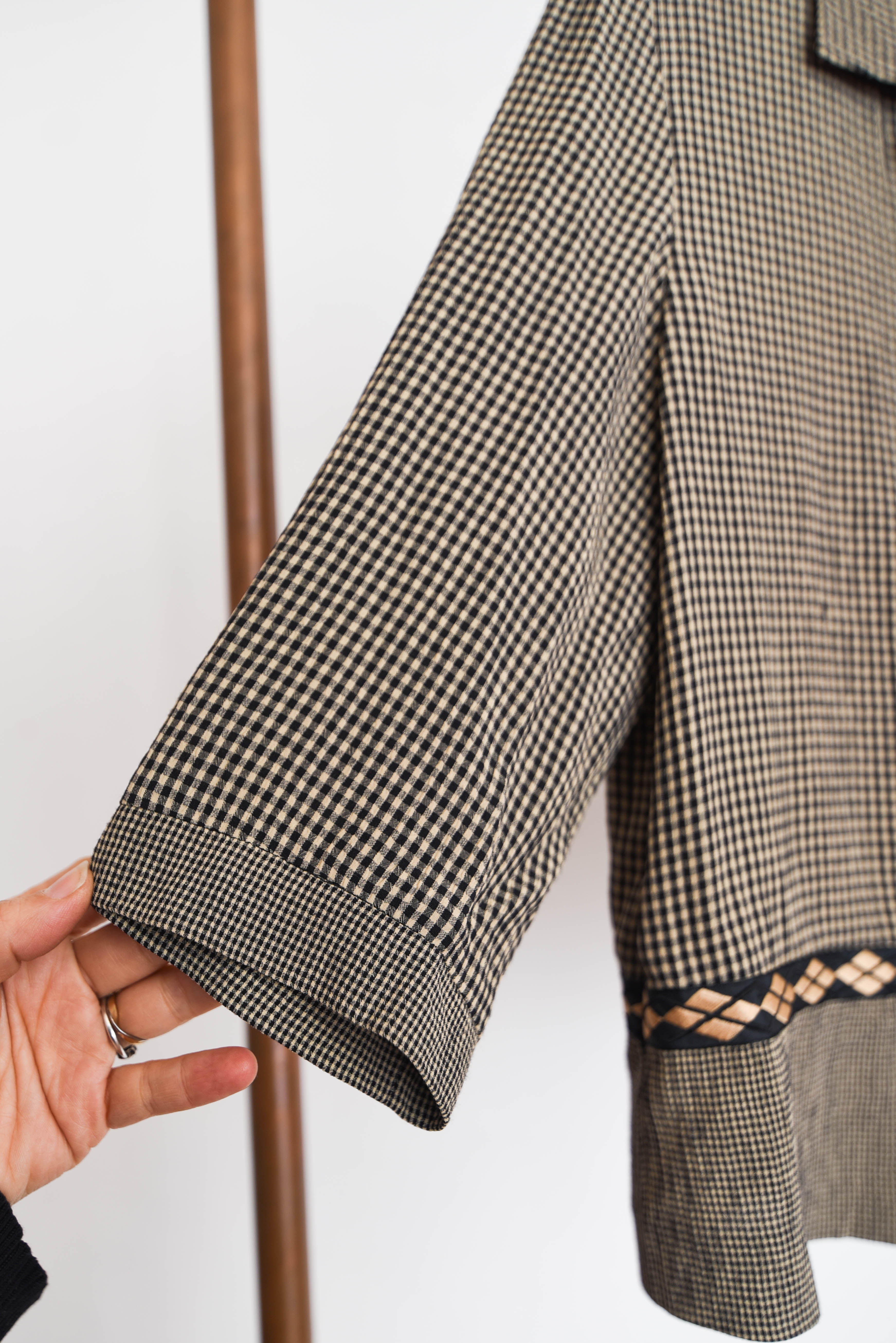 Blusa gingham 90s