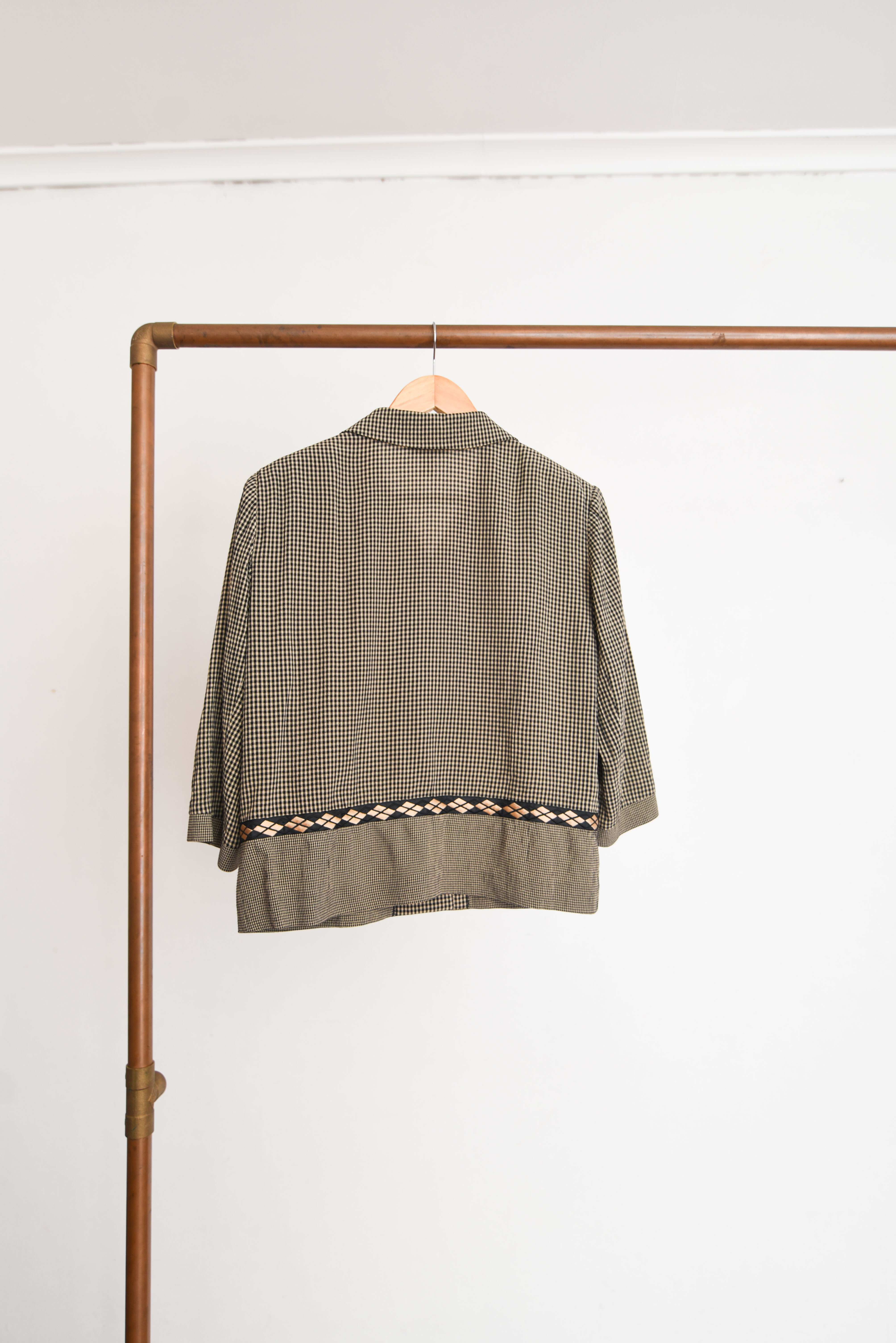 Blusa gingham 90s