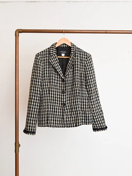 Blazer pata de gallo ribbons