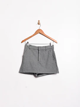 Falda short pata de gallo b&w