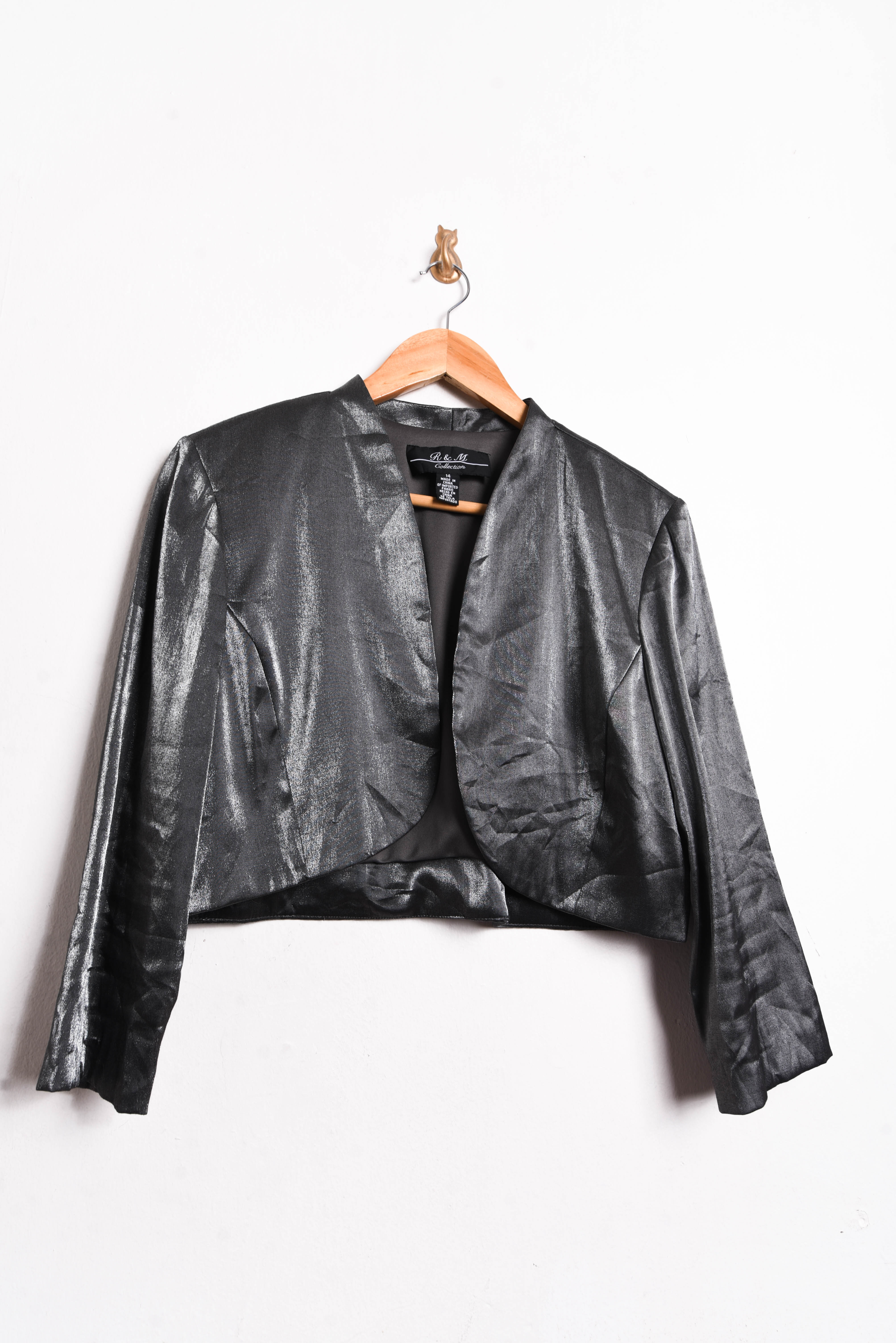 Chaqueta bolero plata vintage