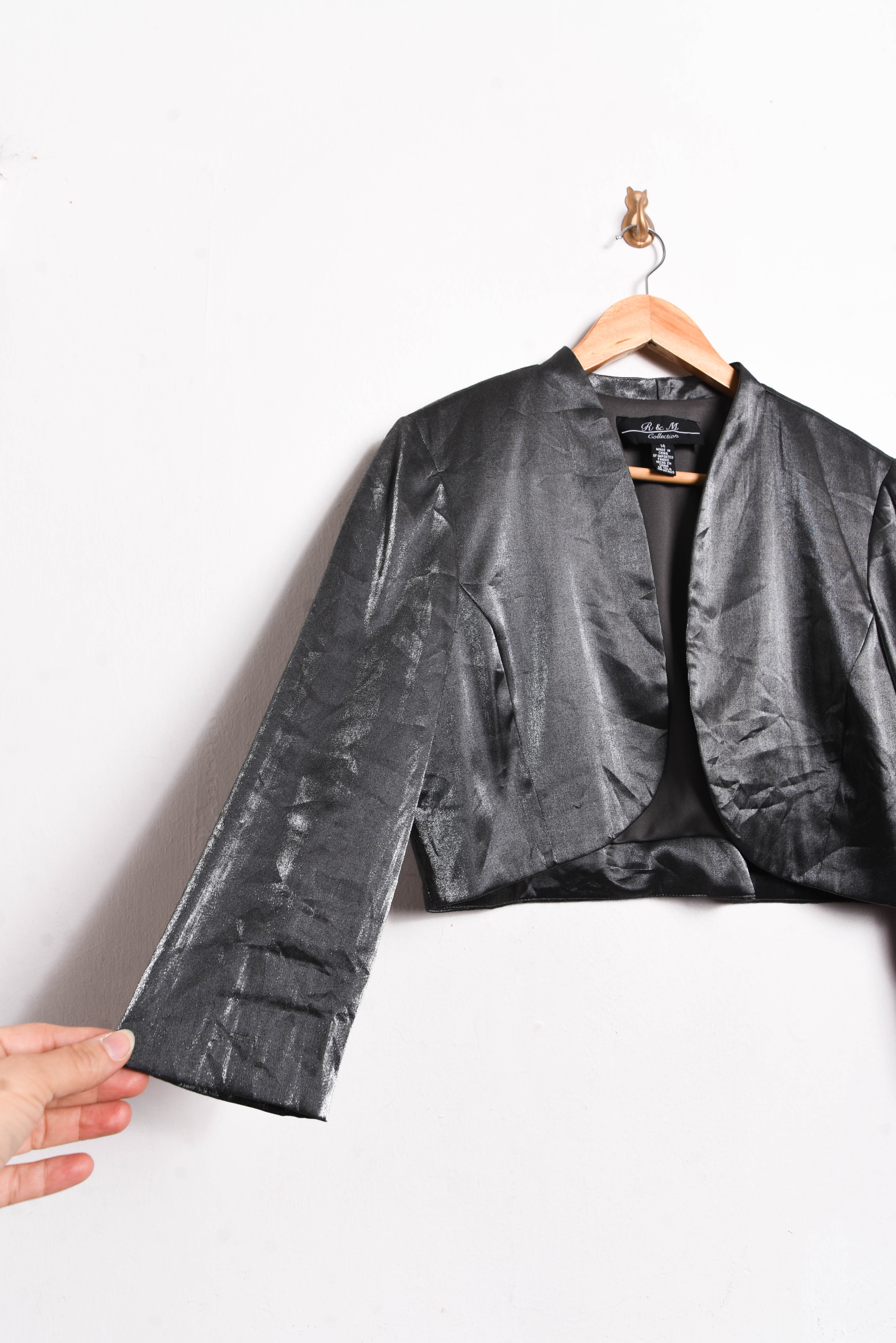 Chaqueta bolero plata vintage