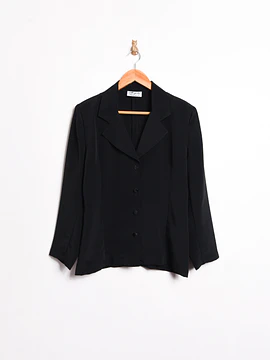 Blusa negra formal vintage