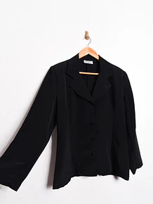 Blusa negra formal vintage