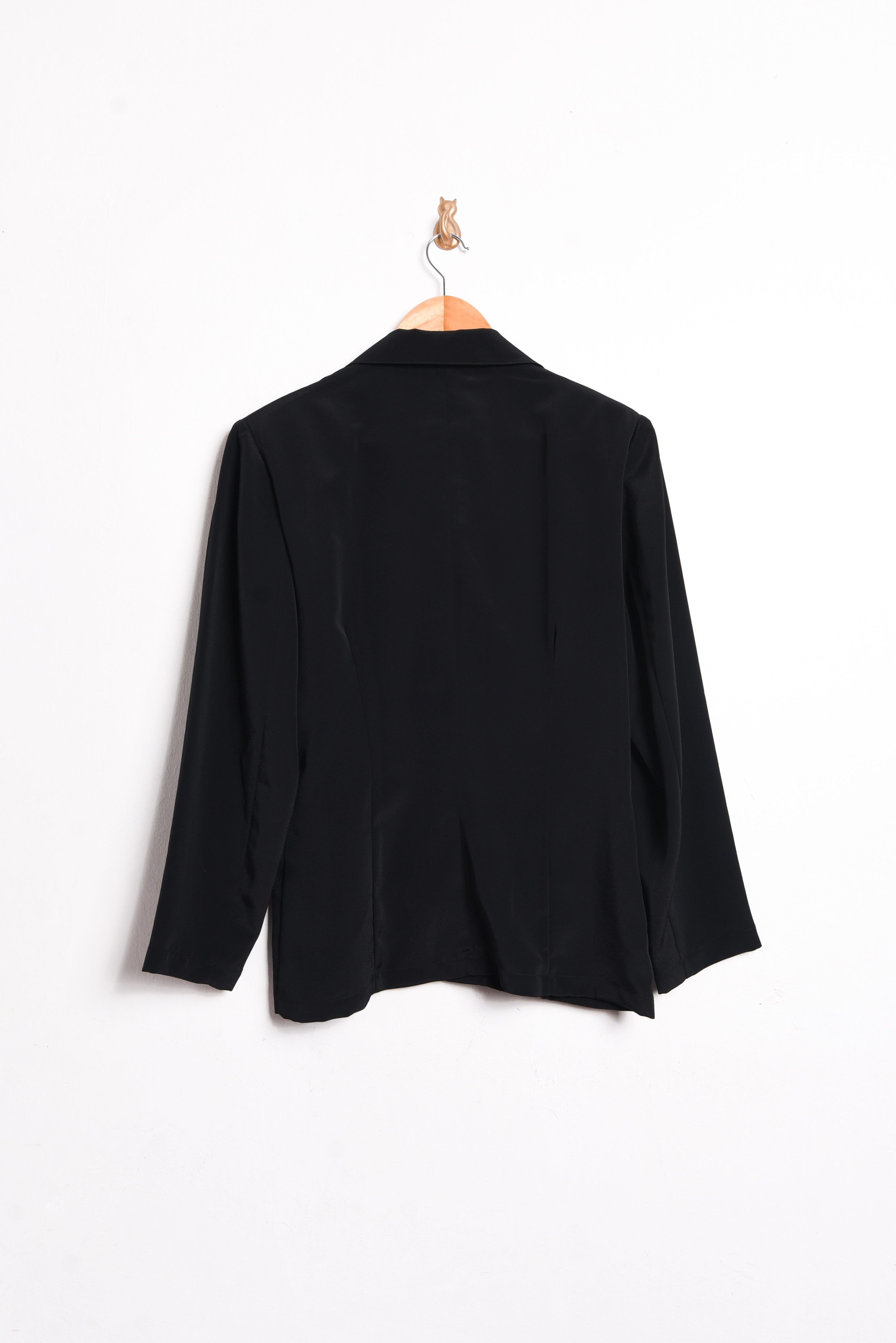 Blusa negra formal vintage