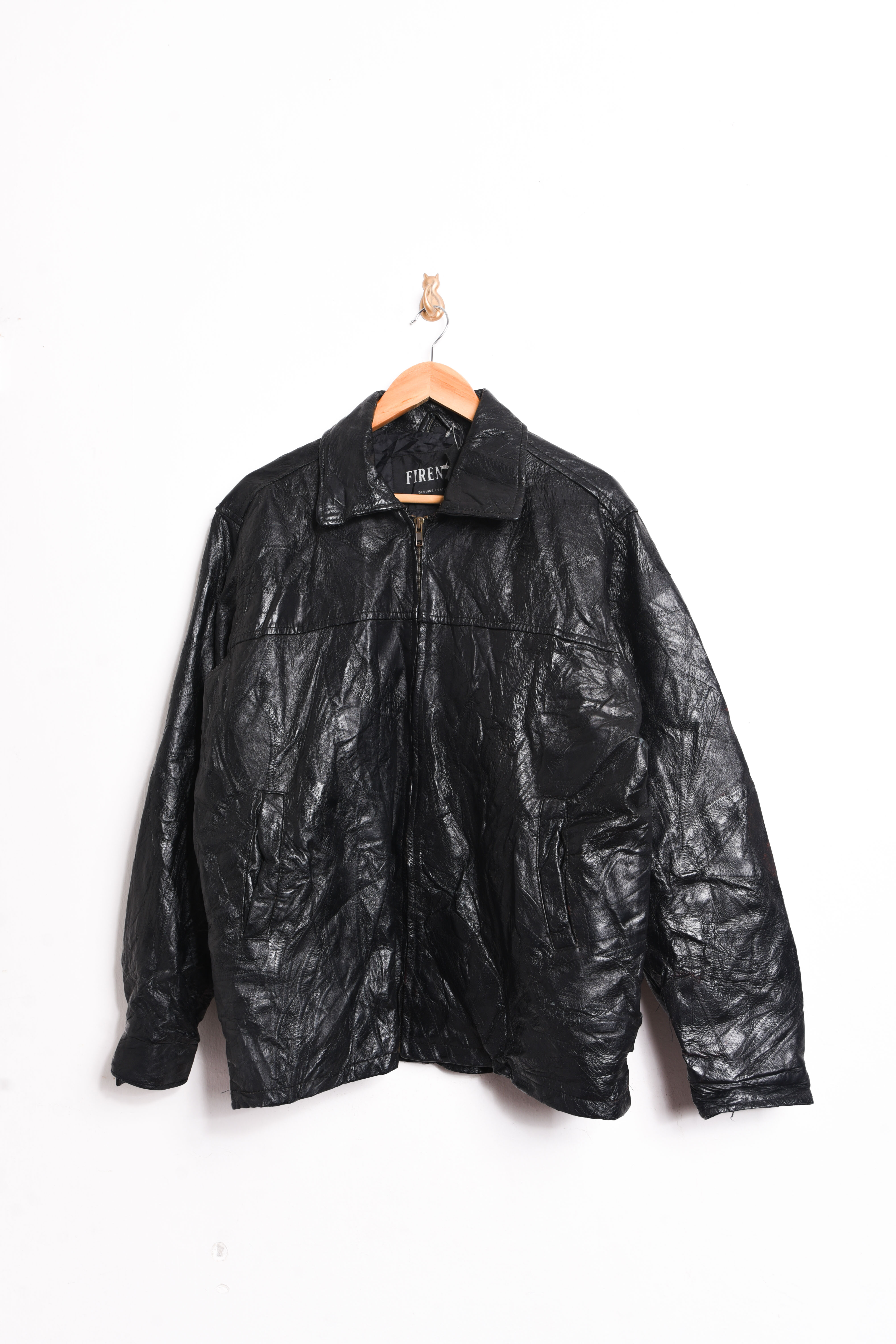 Chaqueta cuero patchwork