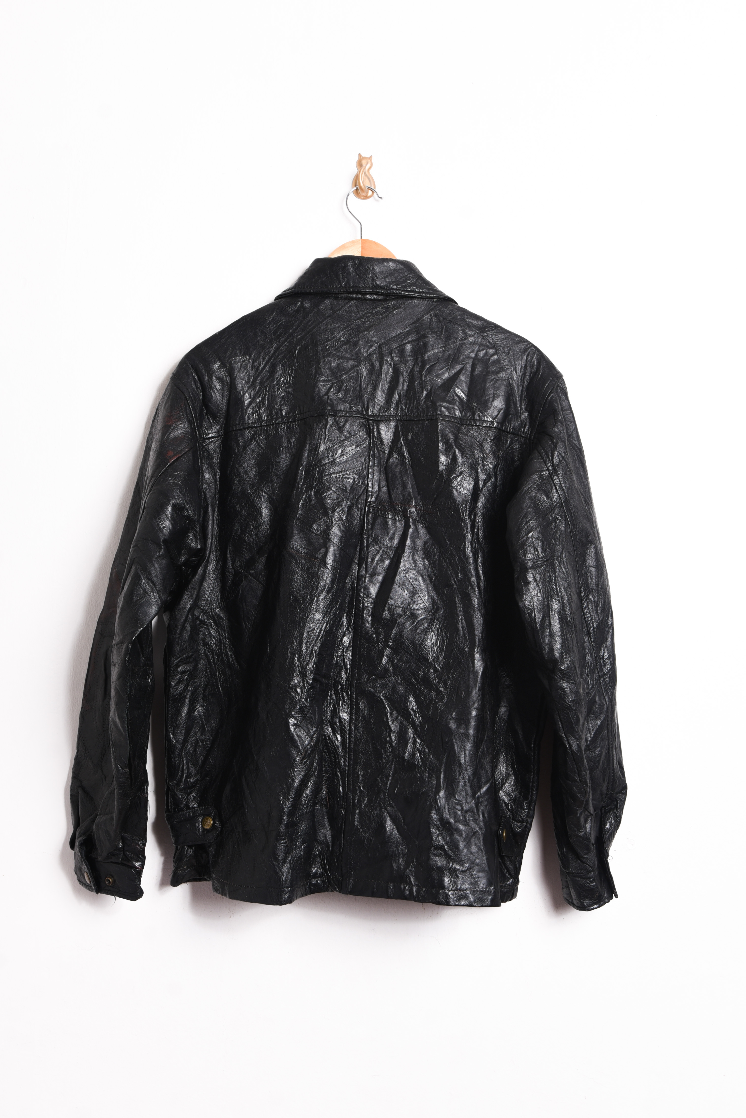 Chaqueta cuero patchwork