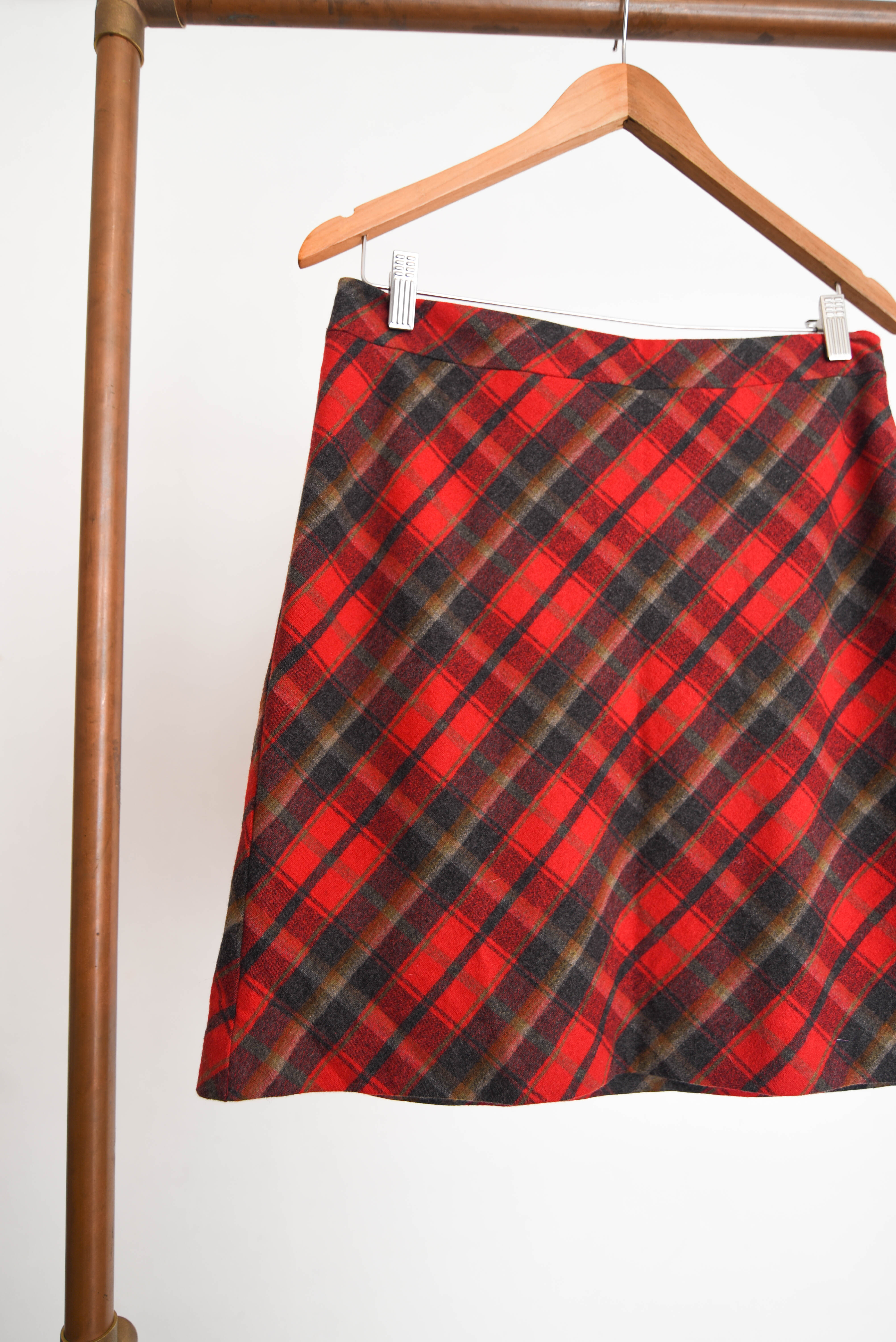 Falda tartán red vintage