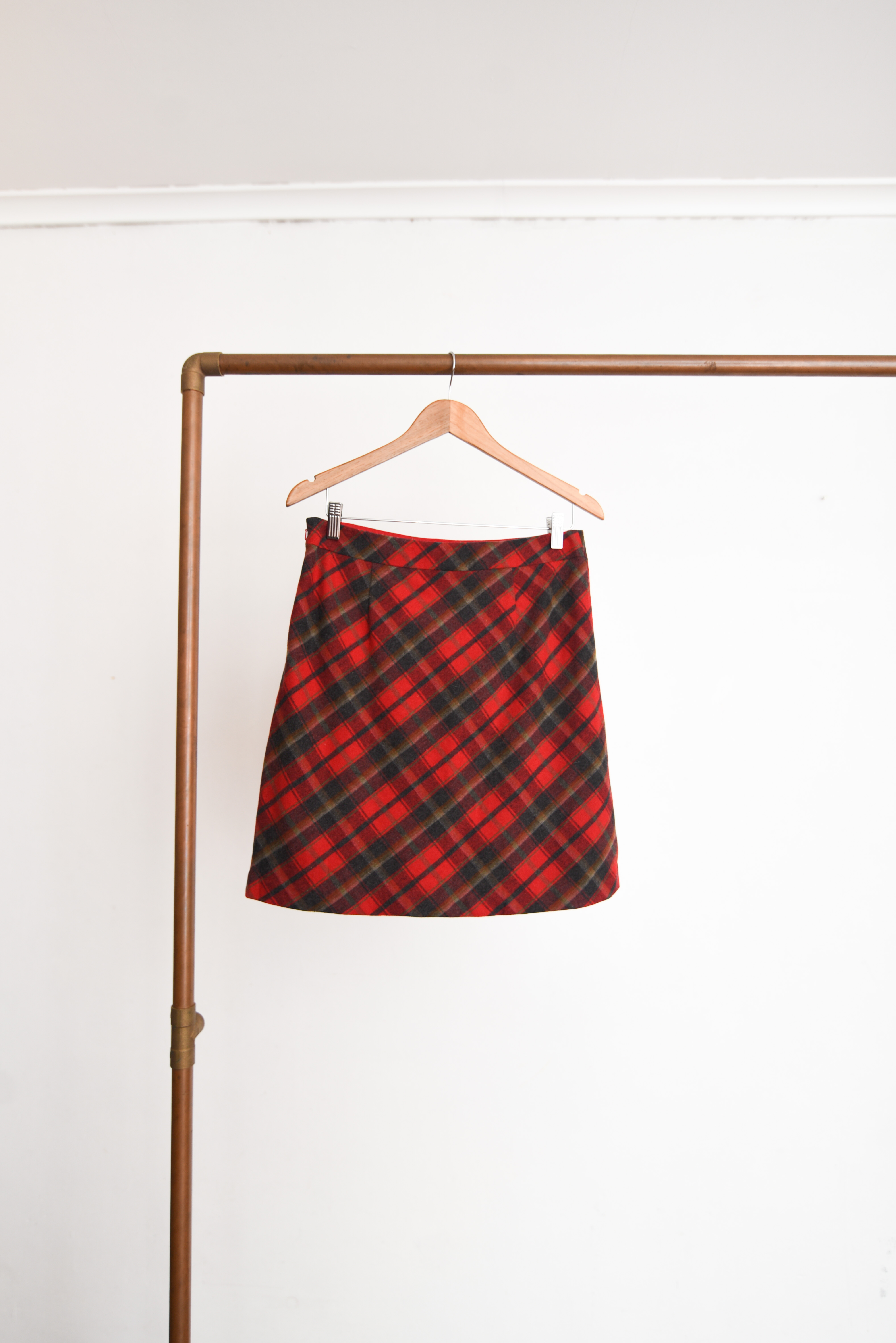 Falda tartán red vintage