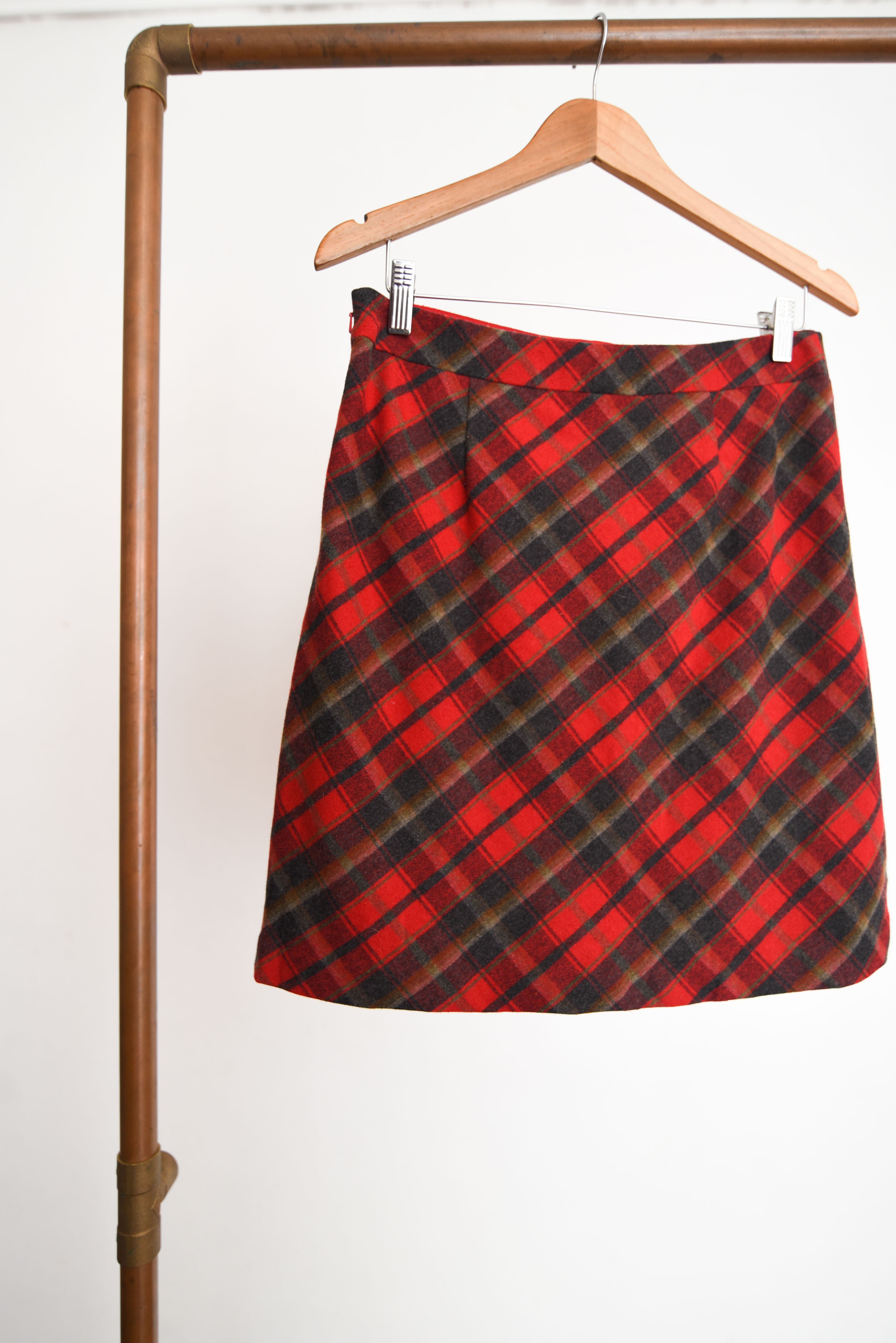 Falda tartán red vintage