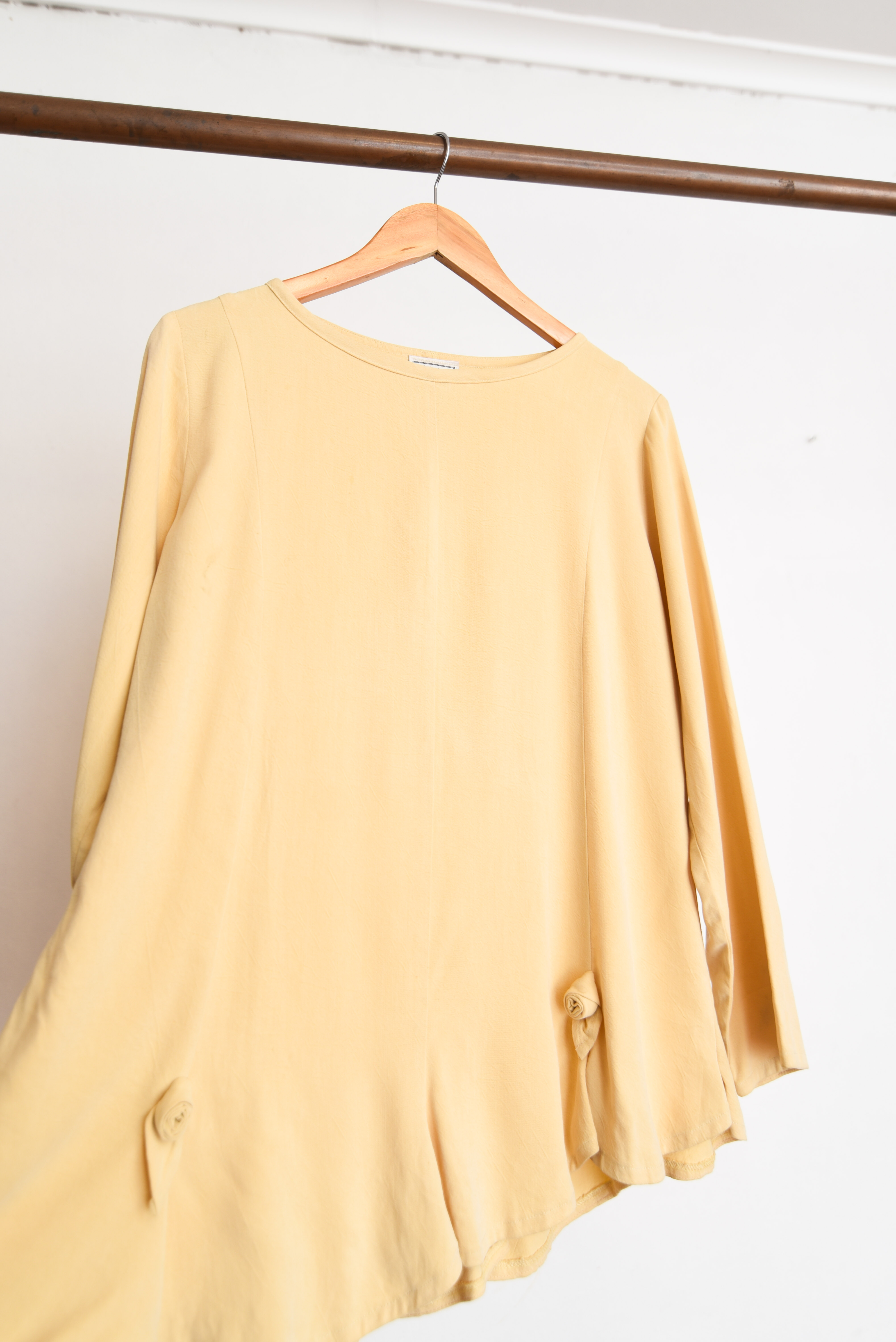 Blusa butter asimétrica