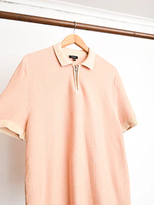 Top knit peach cuellito