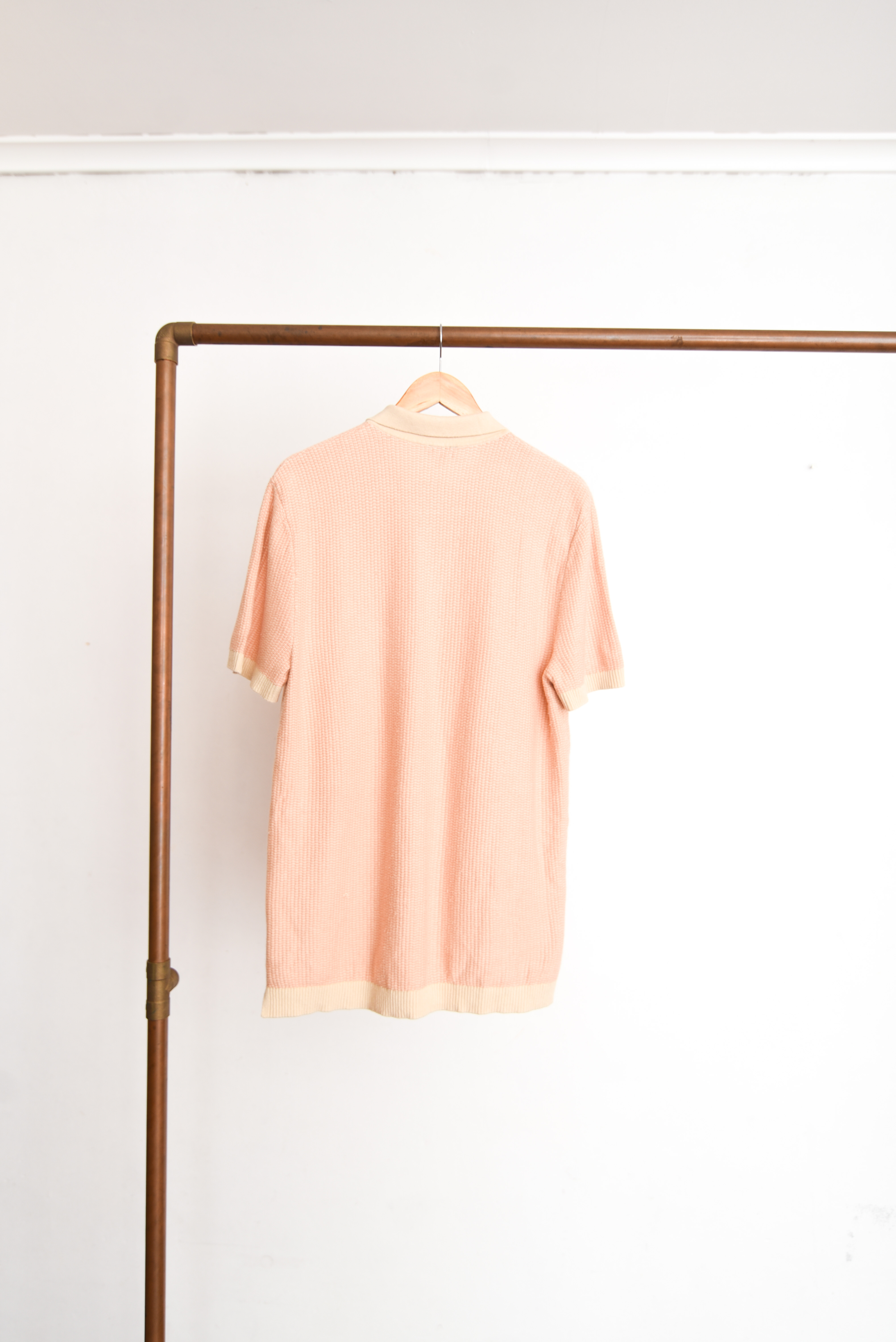 Top knit peach cuellito