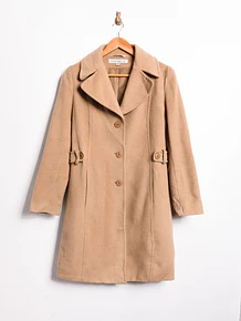 Abrigo lana vintage camel