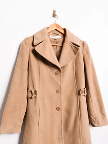 Abrigo lana vintage camel