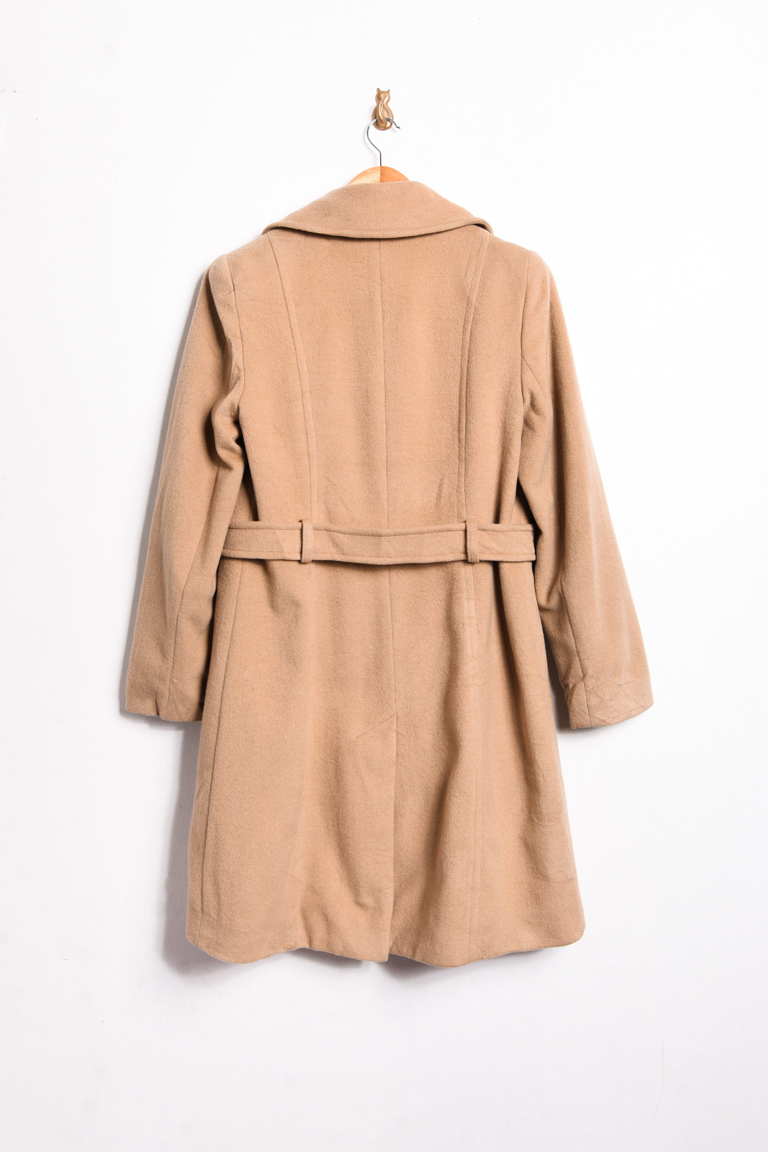Abrigo lana vintage camel