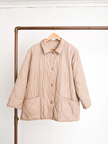 Chaqueta quilted beige