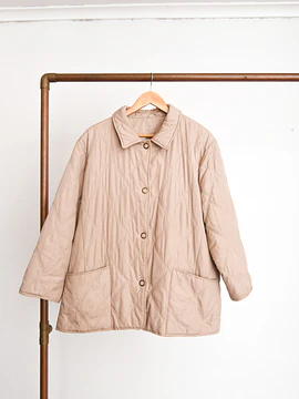 Chaqueta quilted beige
