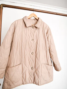 Chaqueta quilted beige