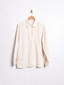 Blusa vintage marfil botones