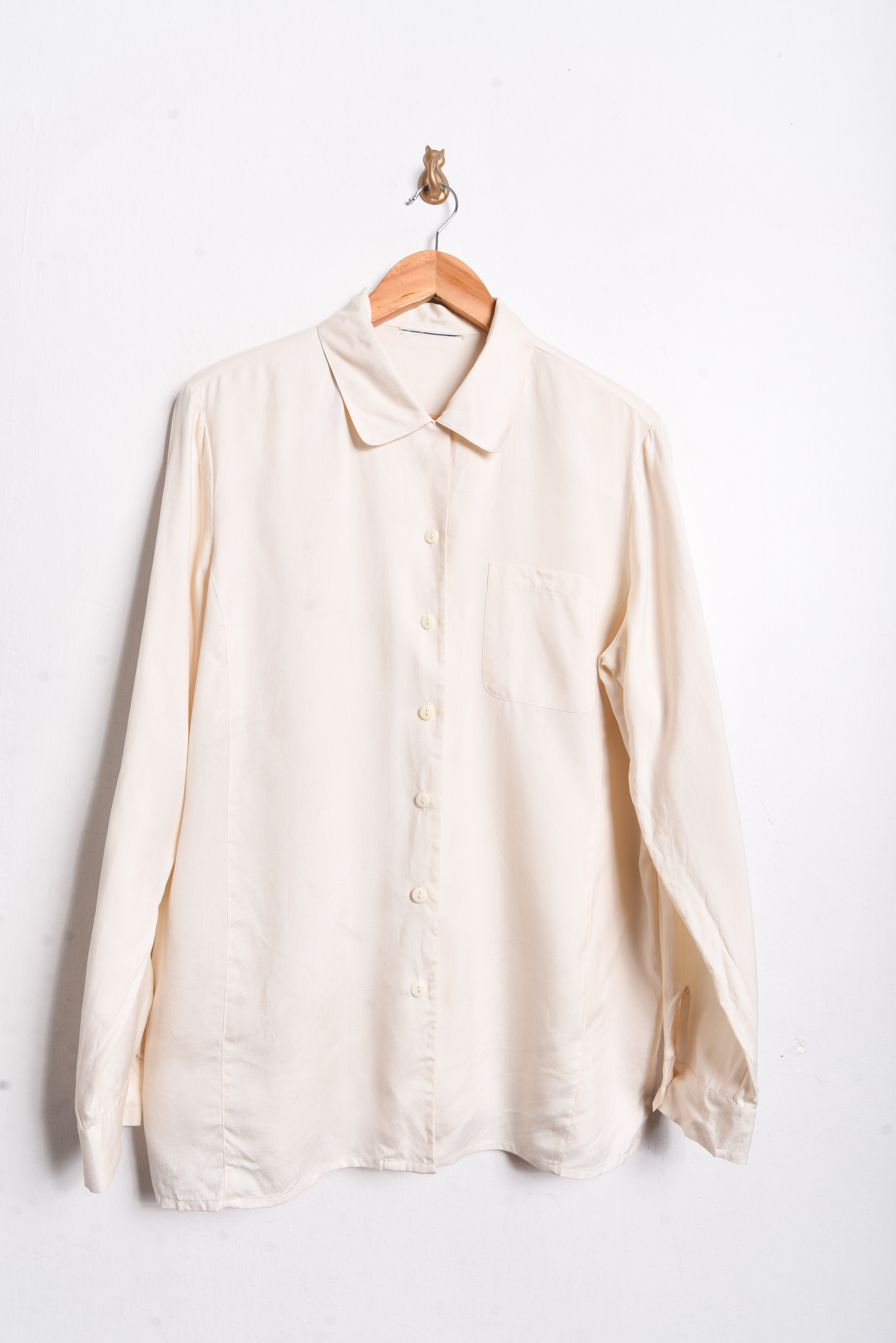 Blusa vintage marfil botones