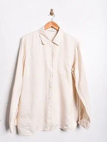 Blusa vintage marfil botones