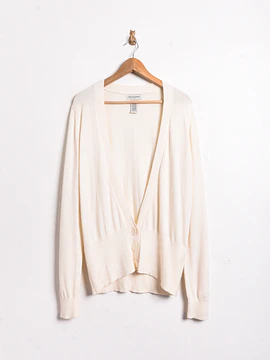 Cardigan marfil botones