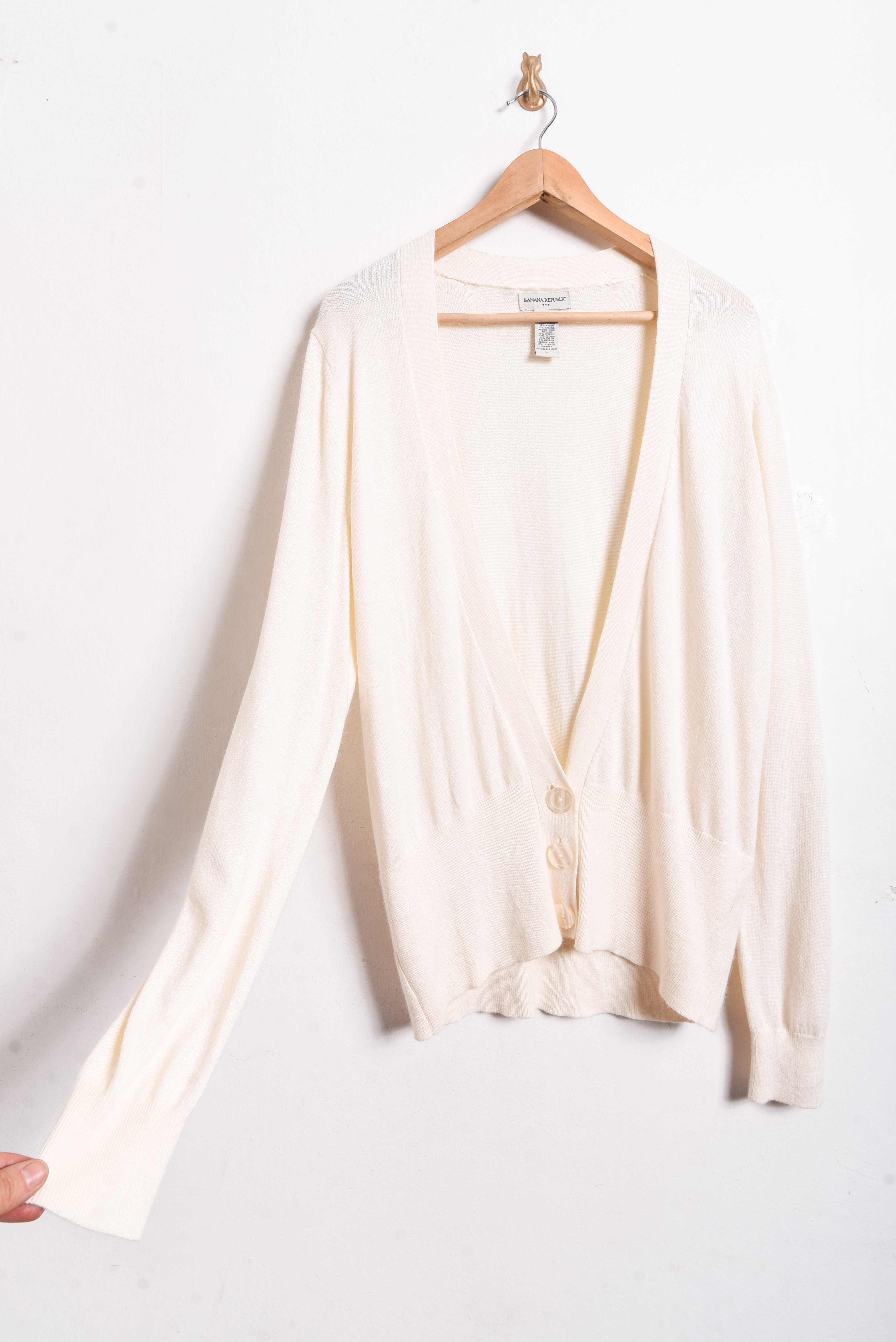 Cardigan marfil botones