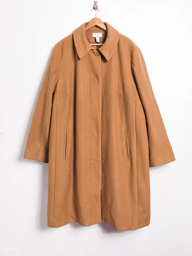 Abrigo camel lana 