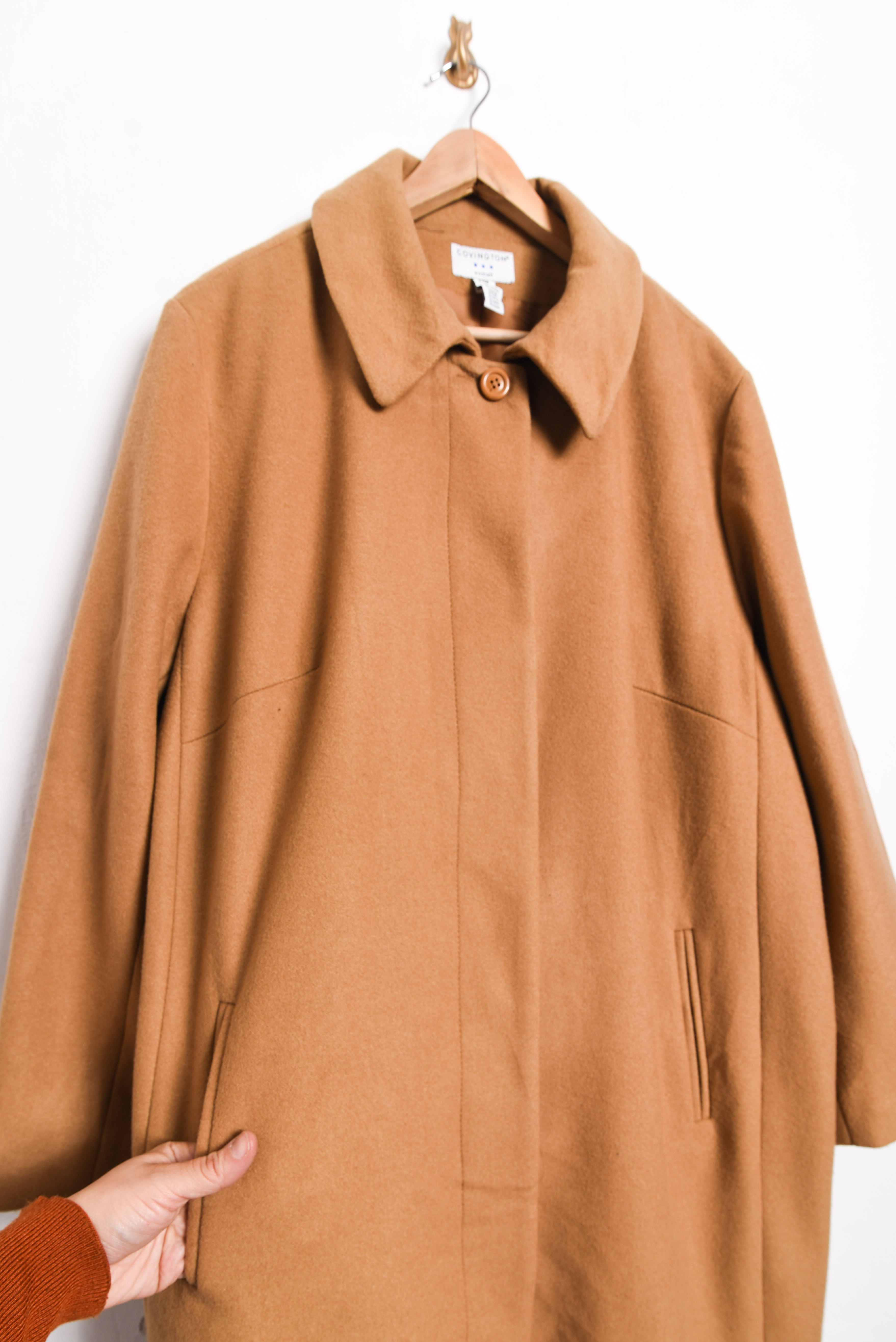 Abrigo camel lana 