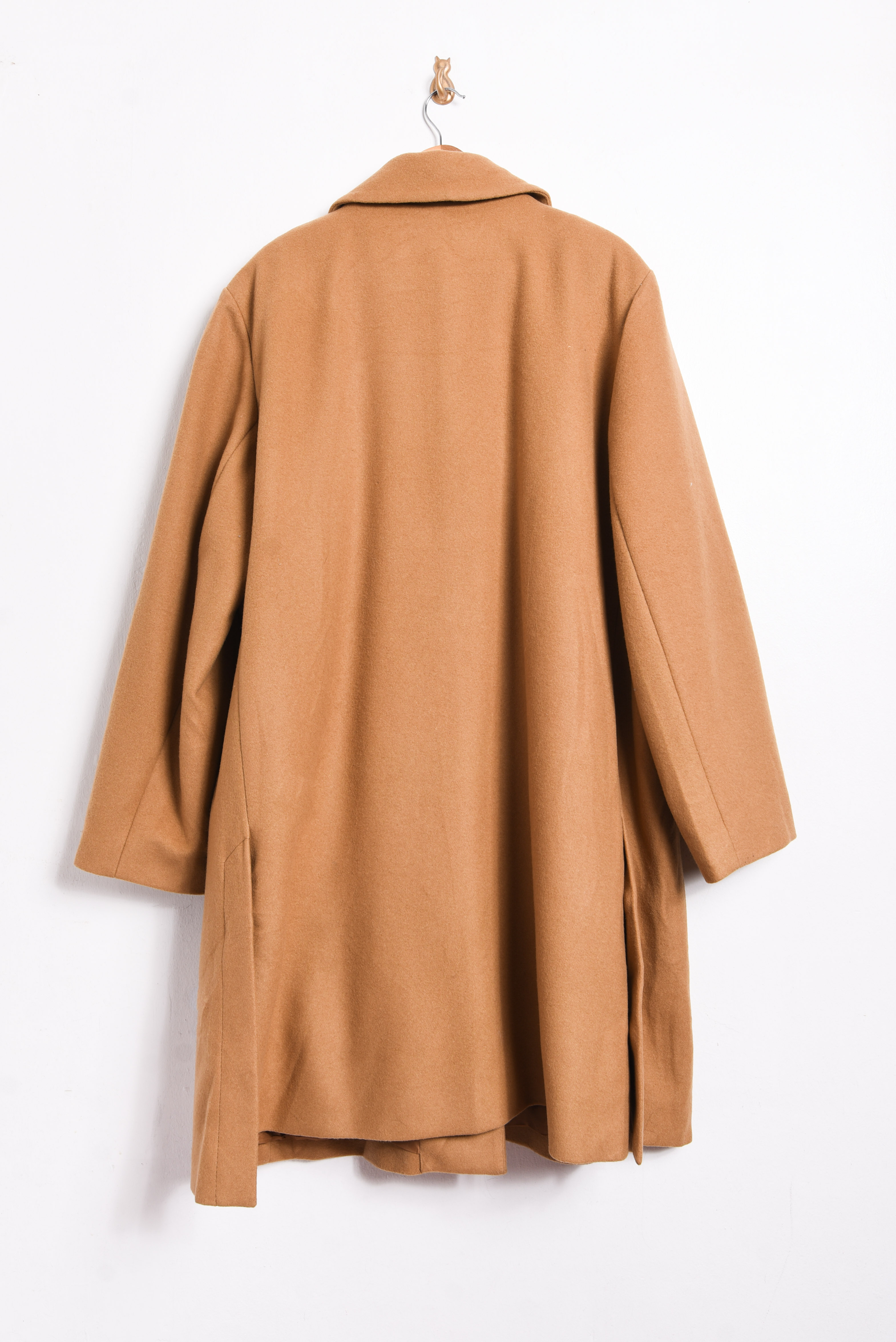 Abrigo camel lana 